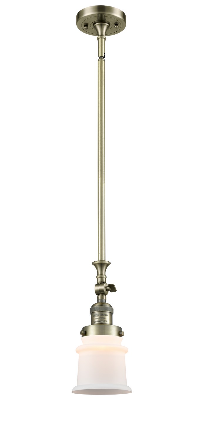 LED Mini Pendant by Innovations - Franklin Restoration Collection, Antique Brass Finish - 206-AB-G181S-LED