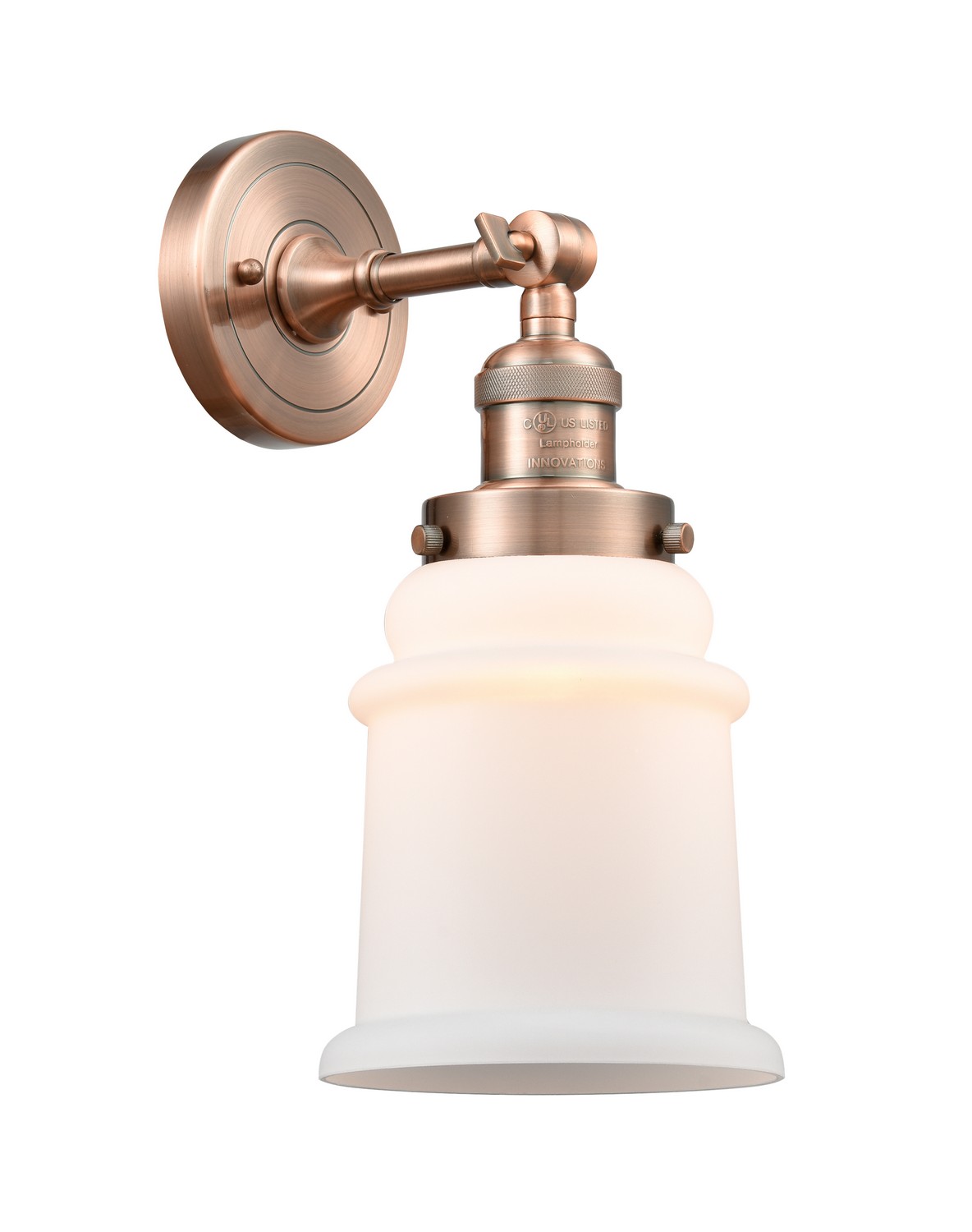 LED Wall Sconce by Innovations - Franklin Restoration Collection, Antique Copper Finish - 203-AC-G181-LED