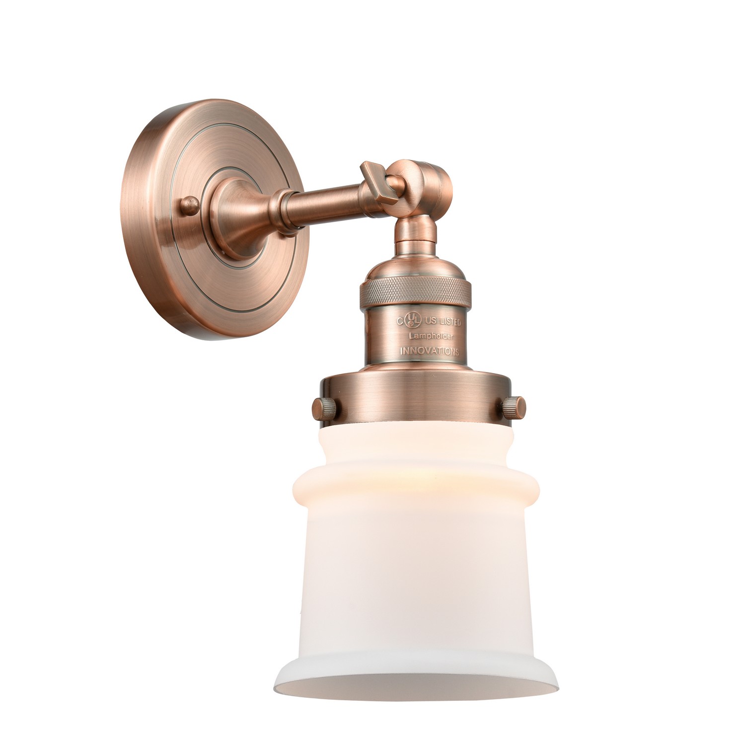 LED Wall Sconce by Innovations - Franklin Restoration Collection, Antique Copper Finish - 203-AC-G181S-LED