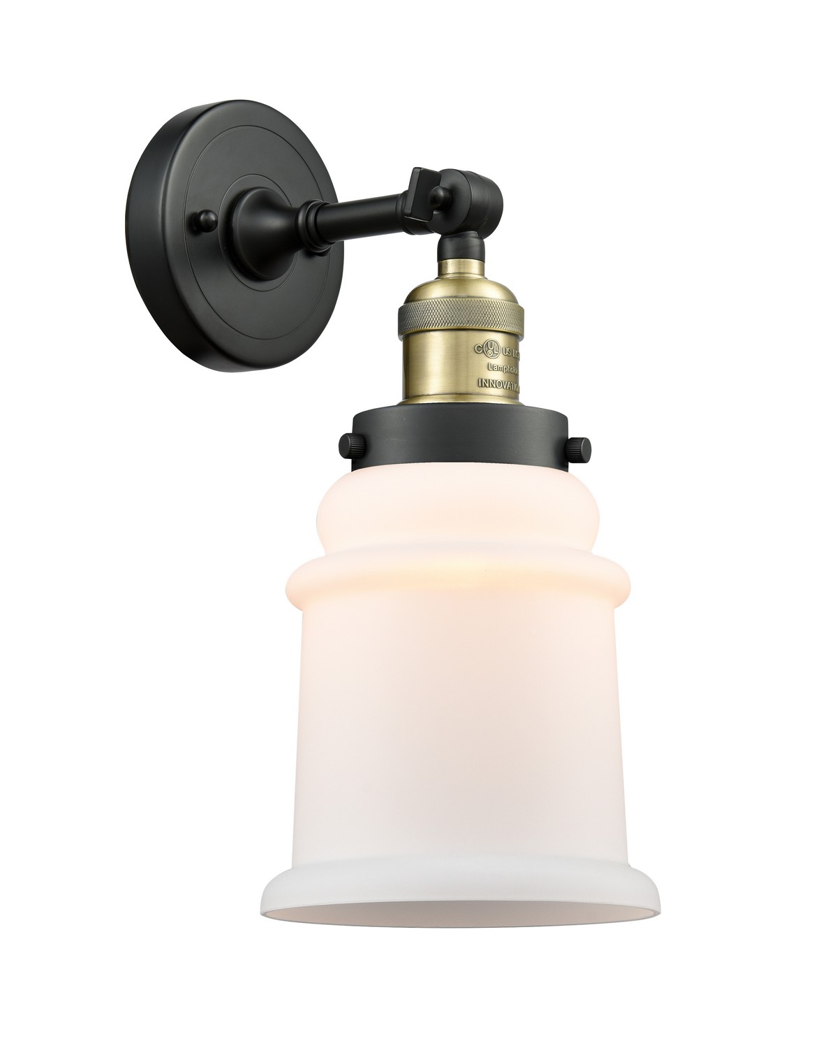 LED Wall Sconce by Innovations - Franklin Restoration Collection, Black Antique Brass Finish - 203-BAB-G181-LED