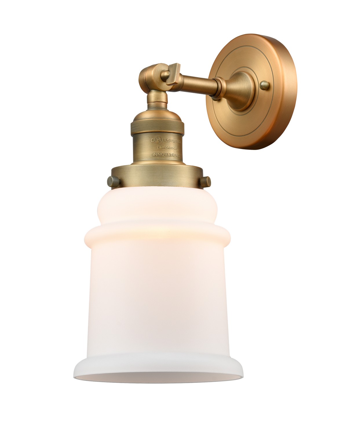 LED Wall Sconce by Innovations - Franklin Restoration Collection, Brushed Brass Finish - 203-BB-G181-LED
