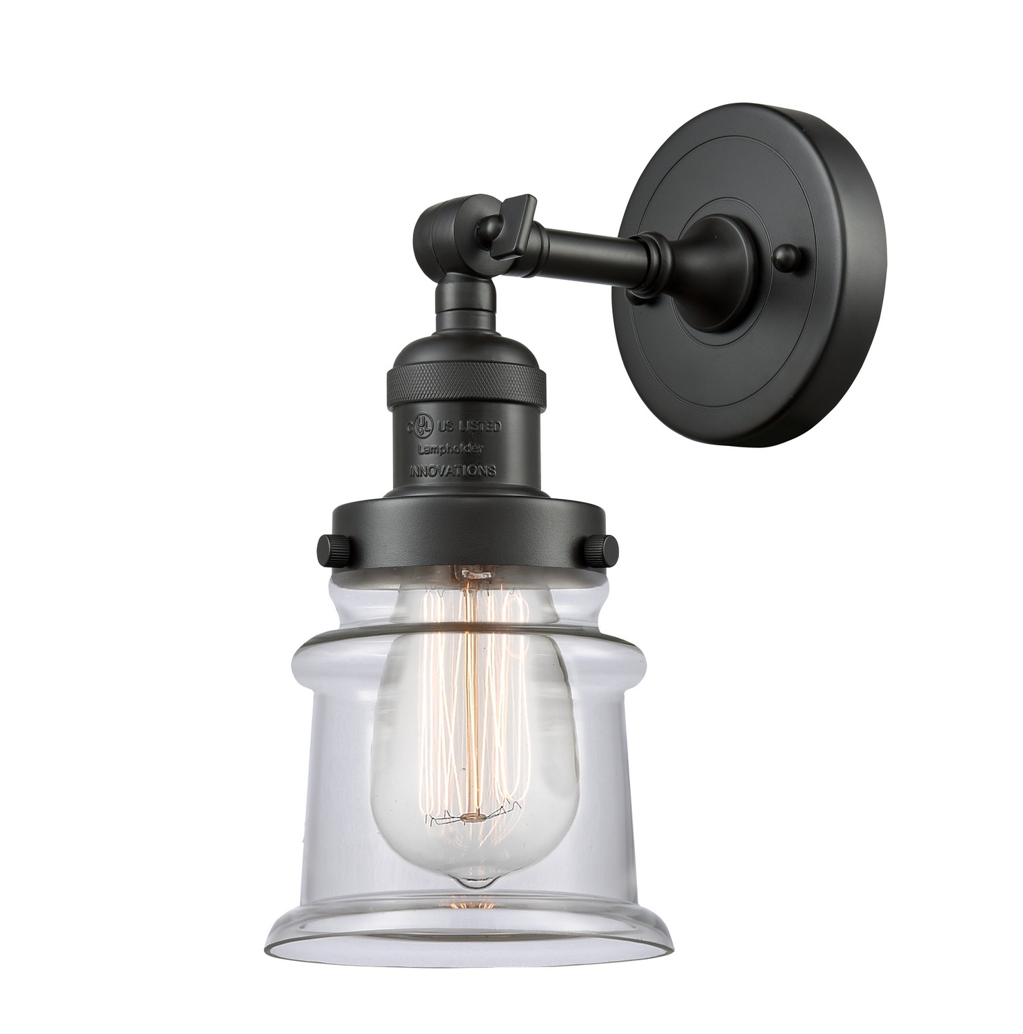 LED Wall Sconce by Innovations - Franklin Restoration Collection, Oil Rubbed Bronze Finish - 203-OB-G182S-LED