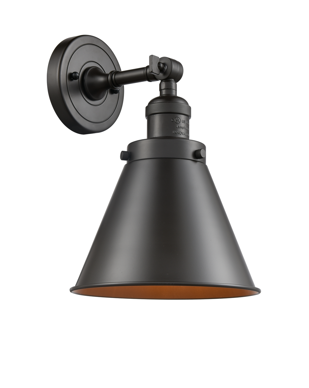 One Light Wall Sconce by Innovations - Franklin Restoration Collection, Oil Rubbed Bronze Finish - 203-OB-M13-OB