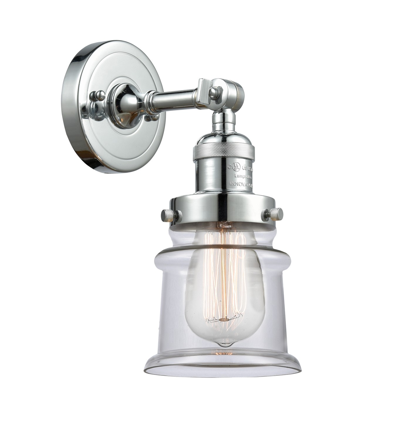 LED Wall Sconce by Innovations - Franklin Restoration Collection, Polished Chrome Finish - 203-PC-G182S-LED