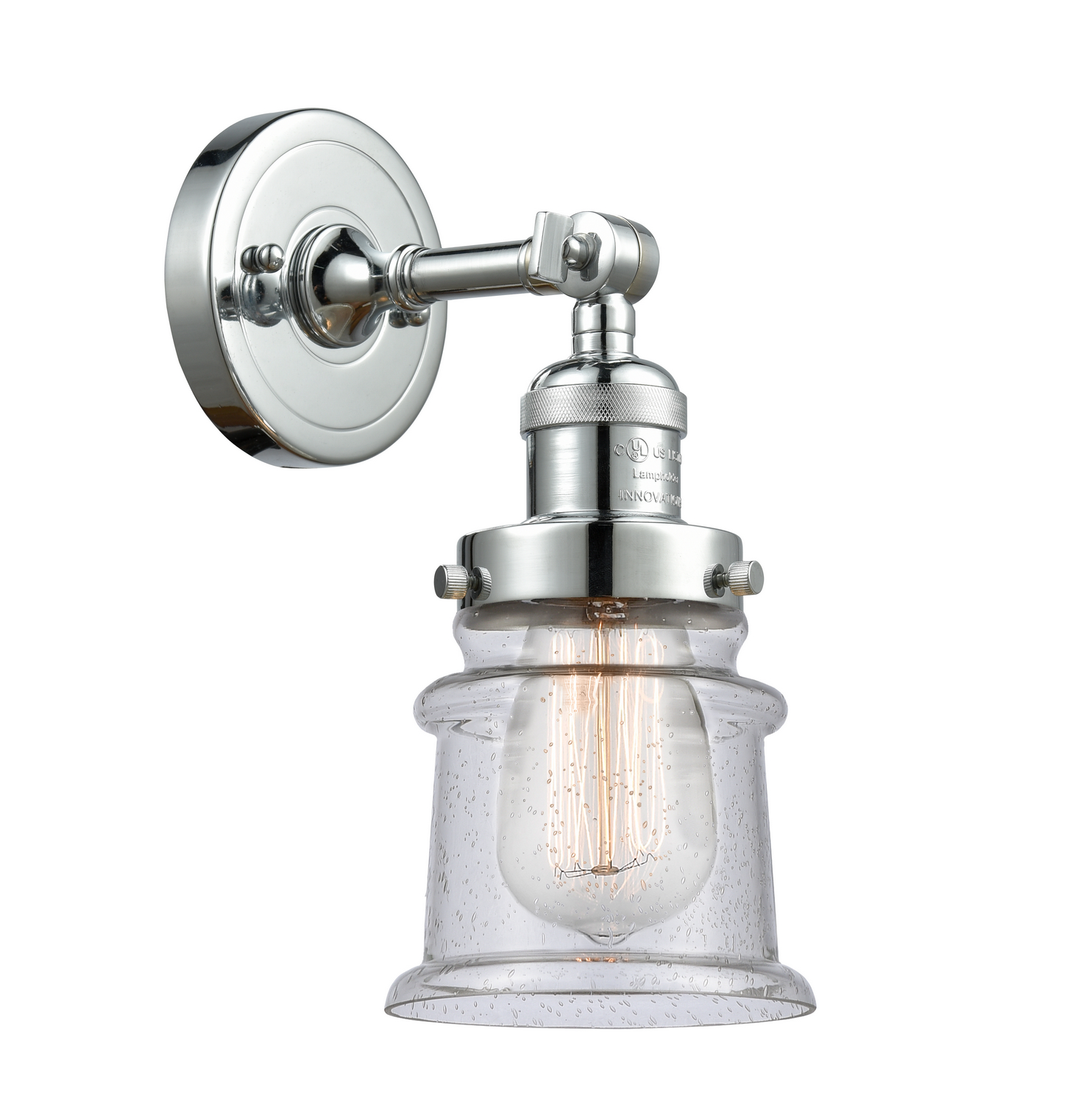 LED Wall Sconce by Innovations - Franklin Restoration Collection, Polished Chrome Finish - 203-PC-G184S-LED