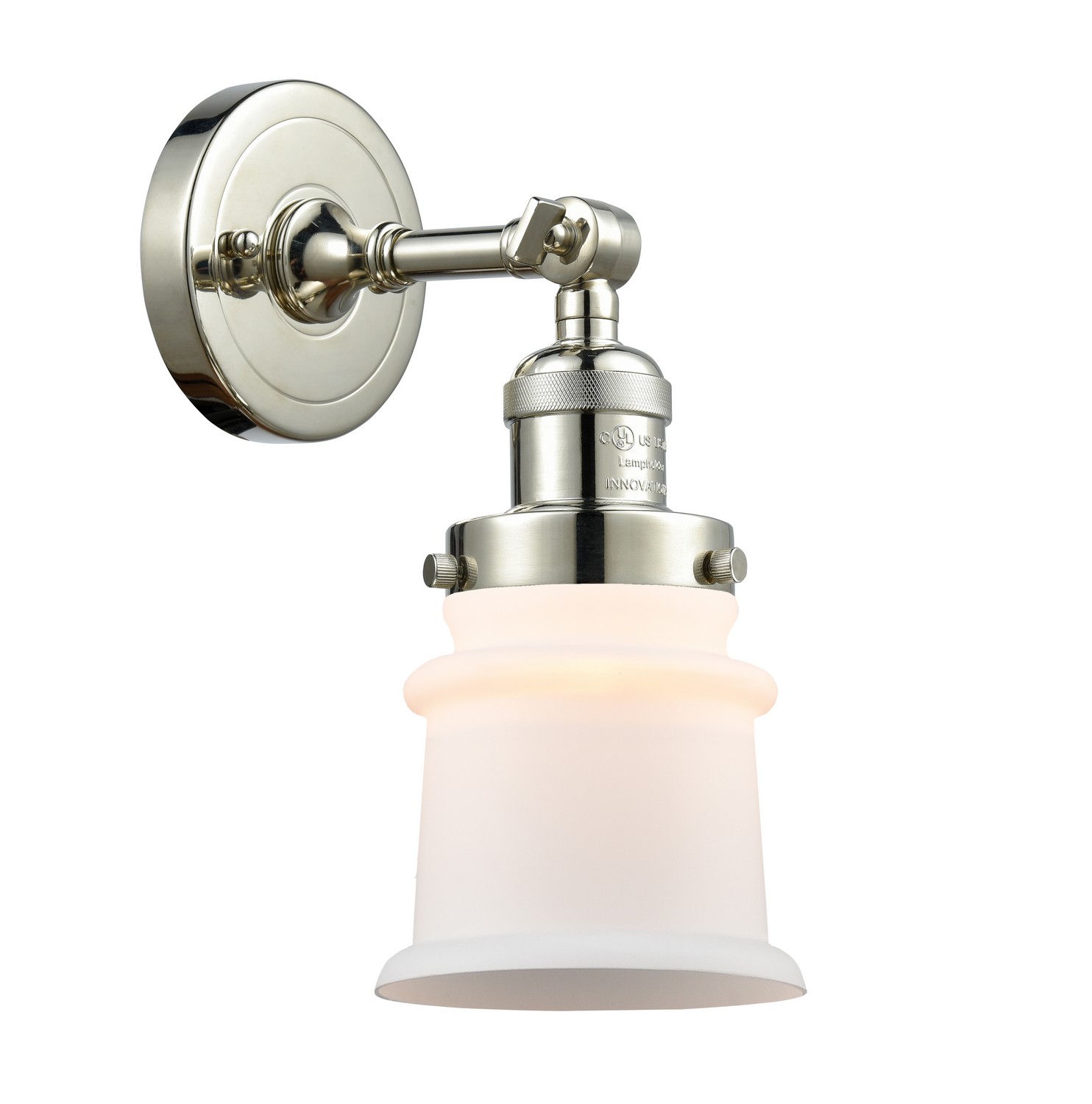 LED Wall Sconce by Innovations - Franklin Restoration Collection, Polished Nickel Finish - 203-PN-G181S-LED