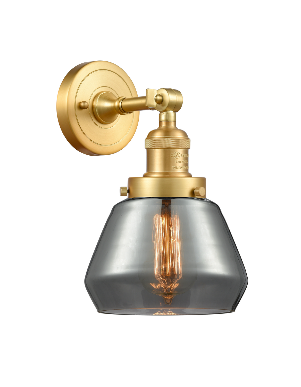 One Light Wall Sconce by Innovations - Franklin Restoration Collection, Satin Gold Finish - 203-SG-G173