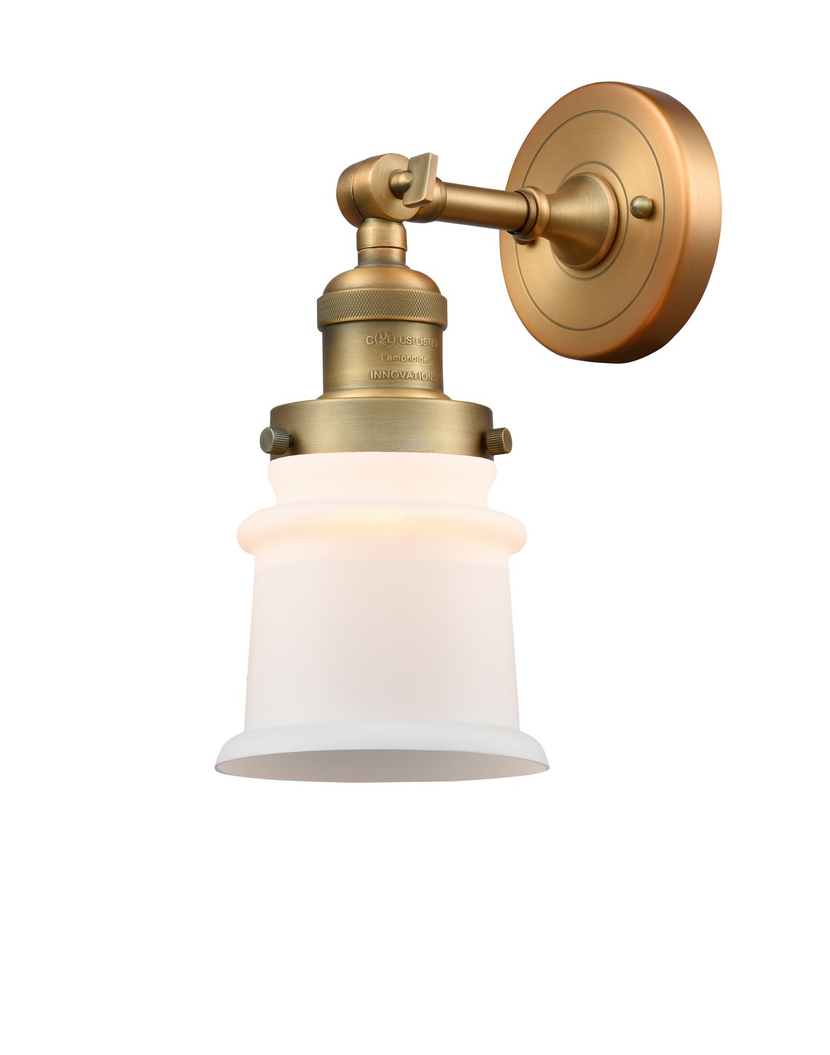 LED Wall Sconce by Innovations - Franklin Restoration Collection, Brushed Brass Finish - 203-BB-G181S-LED