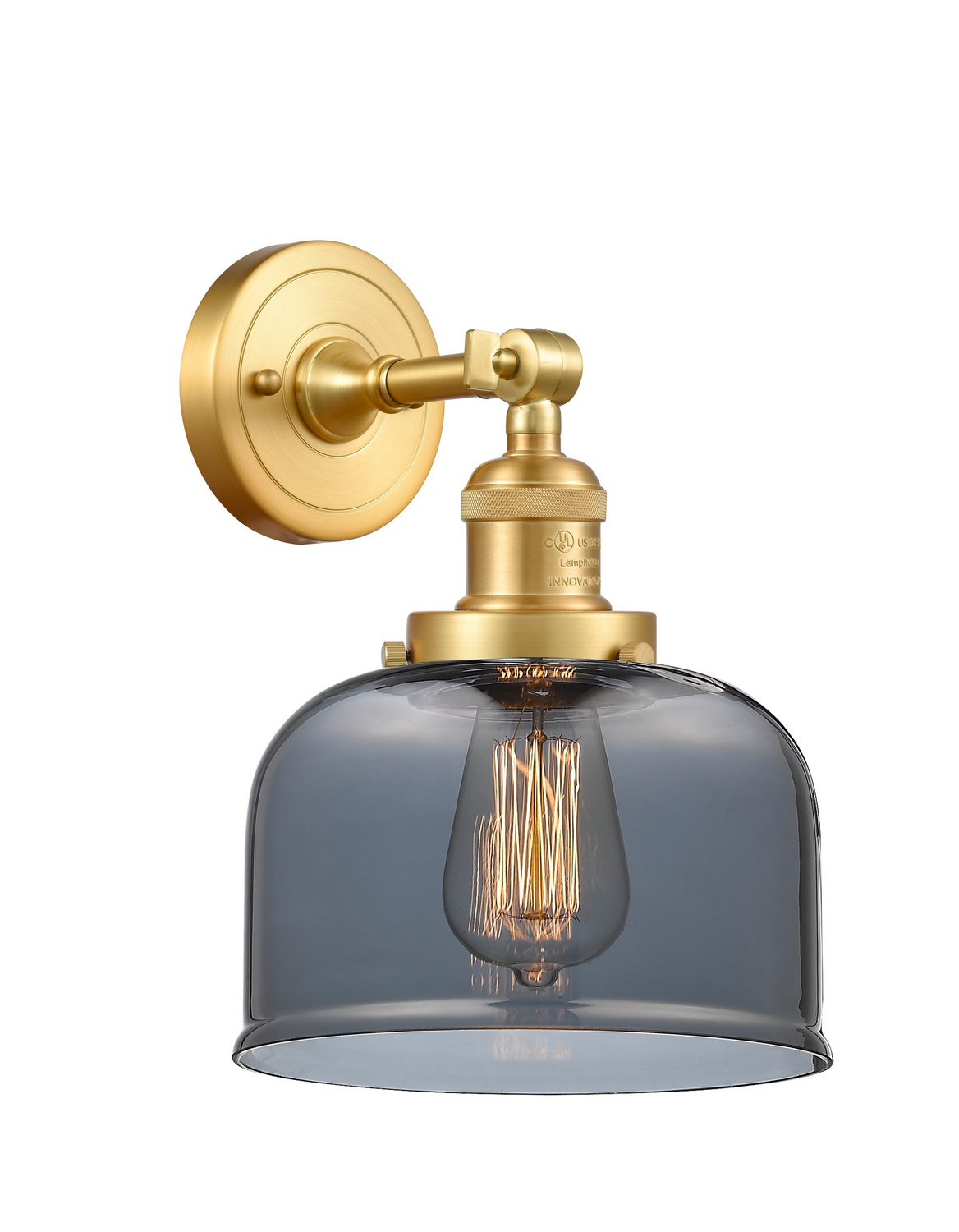 One Light Wall Sconce by Innovations - Franklin Restoration Collection, Satin Gold Finish - 203-SG-G73