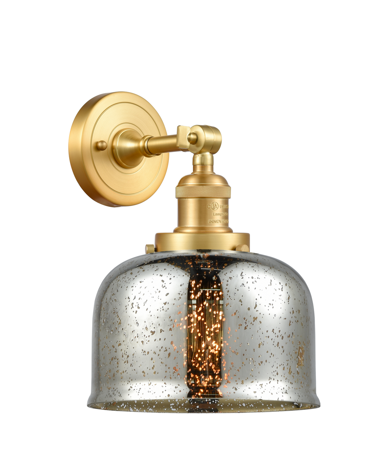 One Light Wall Sconce by Innovations - Franklin Restoration Collection, Satin Gold Finish - 203-SG-G78