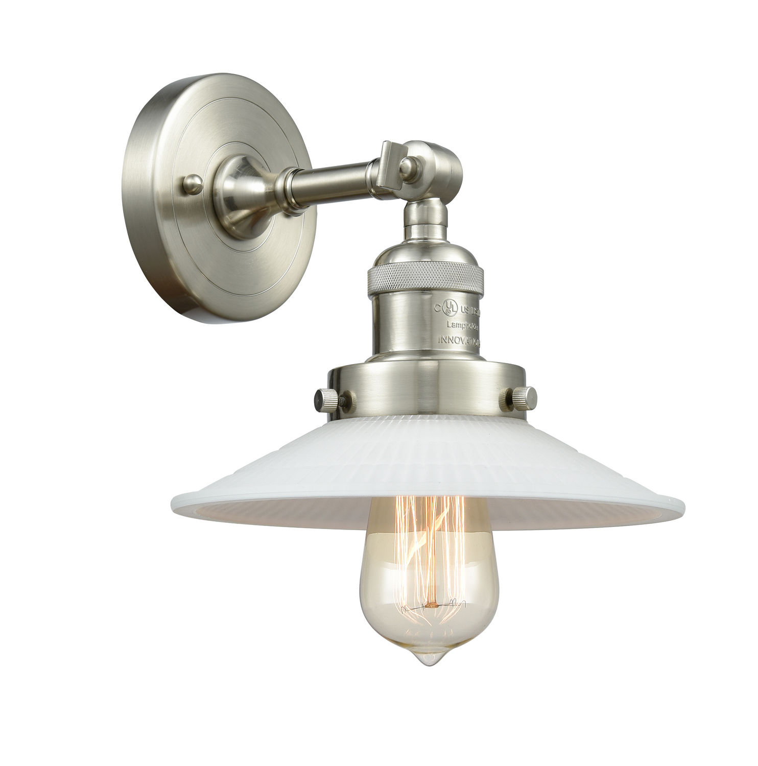 One Light Wall Sconce by Innovations - Franklin Restoration Collection, Brushed Satin Nickel Finish - 203-SN-G1