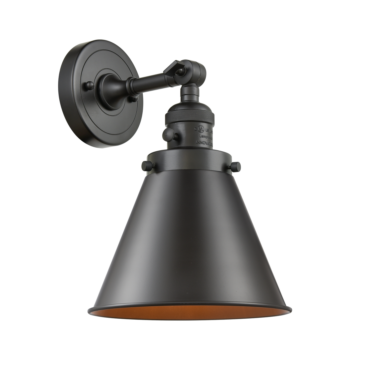 One Light Wall Sconce by Innovations - Franklin Restoration Collection, Oil Rubbed Bronze Finish - 203SW-OB-M13-OB
