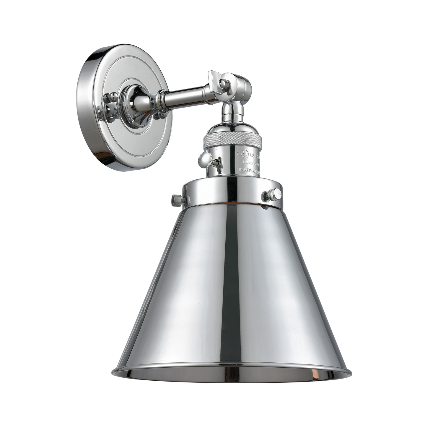 One Light Wall Sconce by Innovations - Franklin Restoration Collection, Polished Chrome Finish - 203SW-PC-M13-PC
