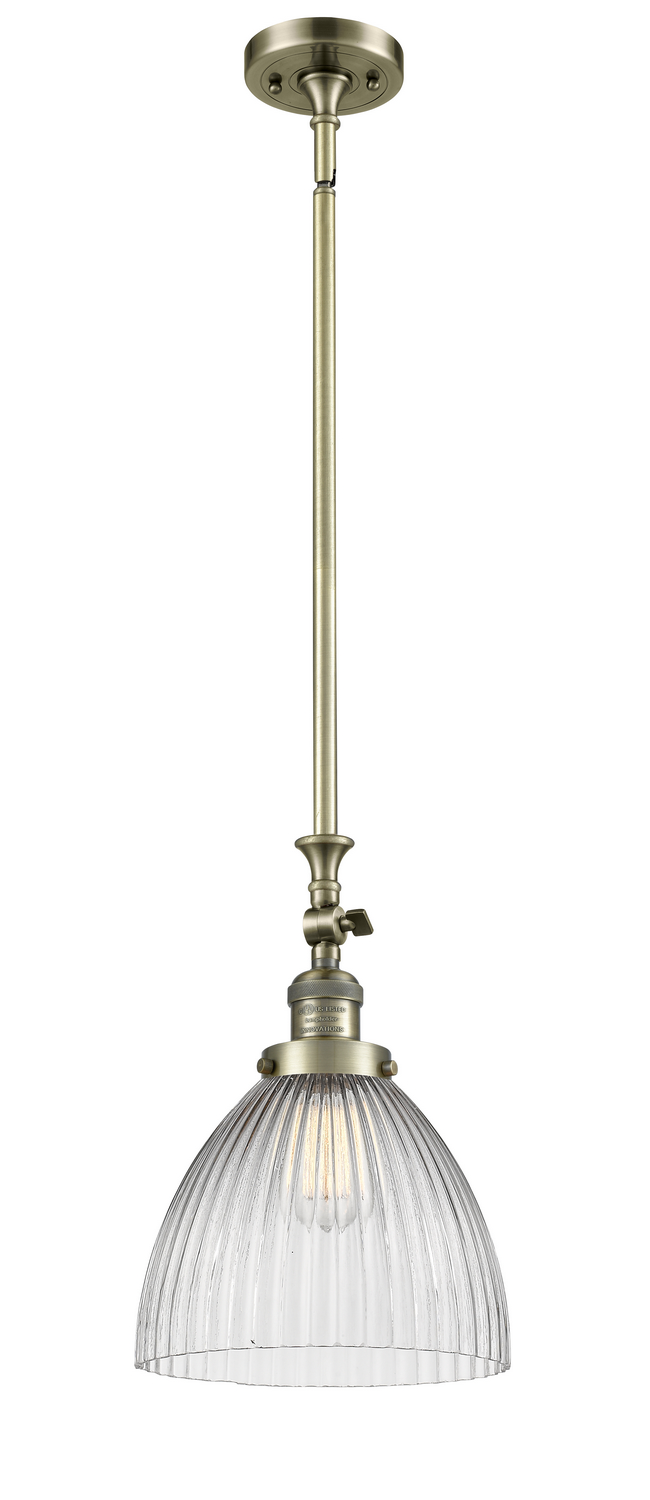One Light Mini Pendant by Innovations - Franklin Restoration Collection, Antique Brass Finish - 206-AB-G222