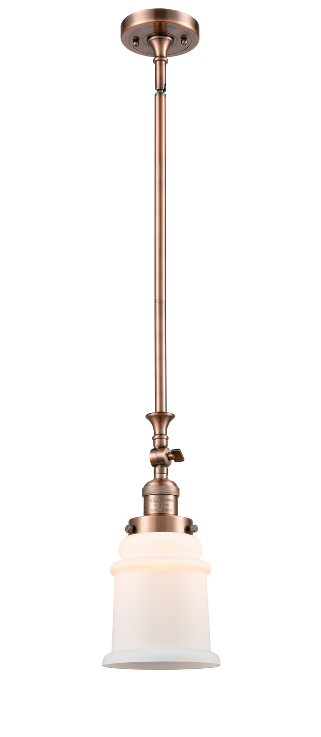 One Light Mini Pendant by Innovations - Franklin Restoration Collection, Antique Copper Finish - 206-AC-G181