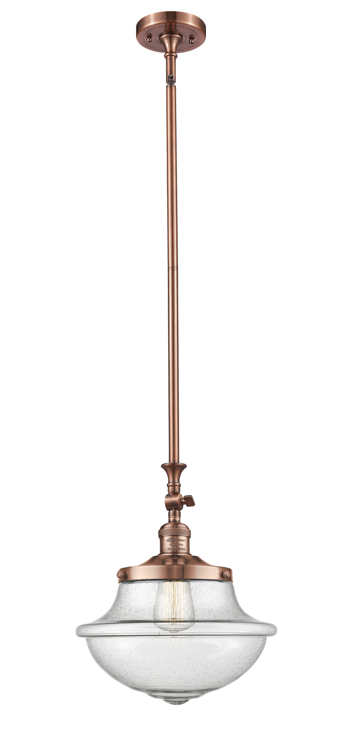 One Light Mini Pendant by Innovations - Franklin Restoration Collection, Antique Copper Finish - 206-AC-G544