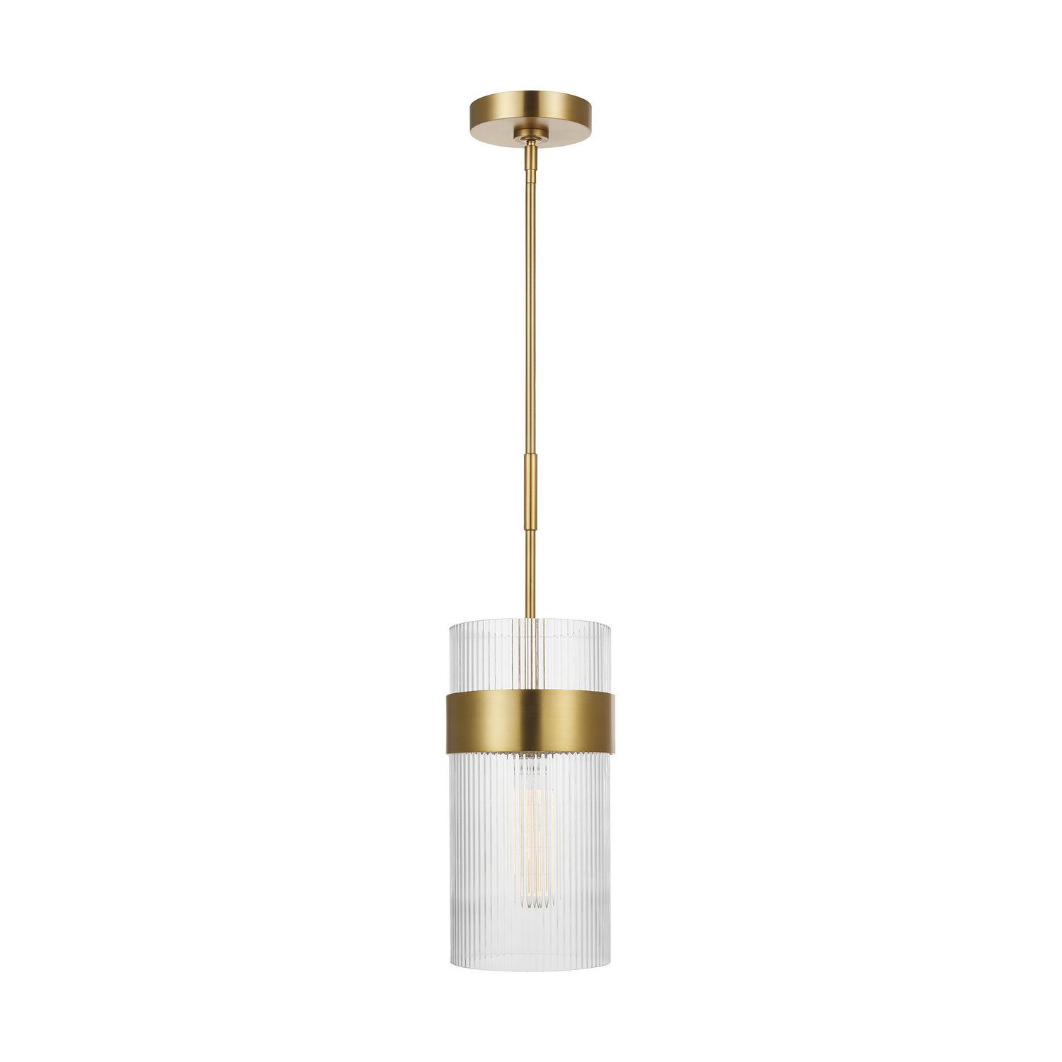 Visual Comfort Studio Geneva One Light Pendant in Burnished Brass - CP1171BBS
