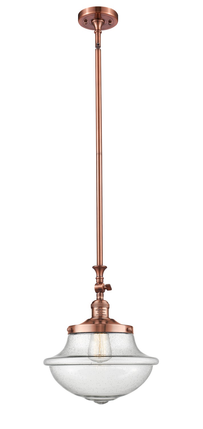 LED Mini Pendant by Innovations - Franklin Restoration Collection, Antique Copper Finish - 206-AC-G544-LED