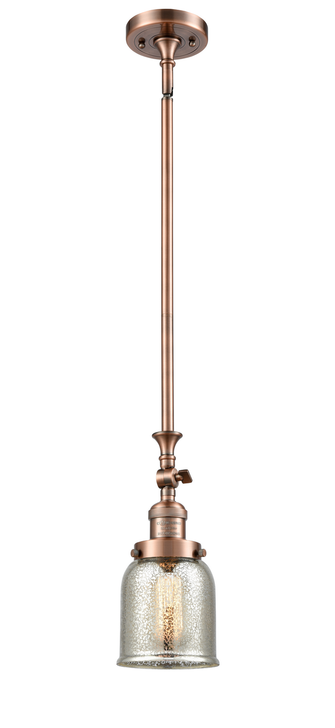 One Light Mini Pendant by Innovations - Franklin Restoration Collection, Antique Copper Finish - 206-AC-G58