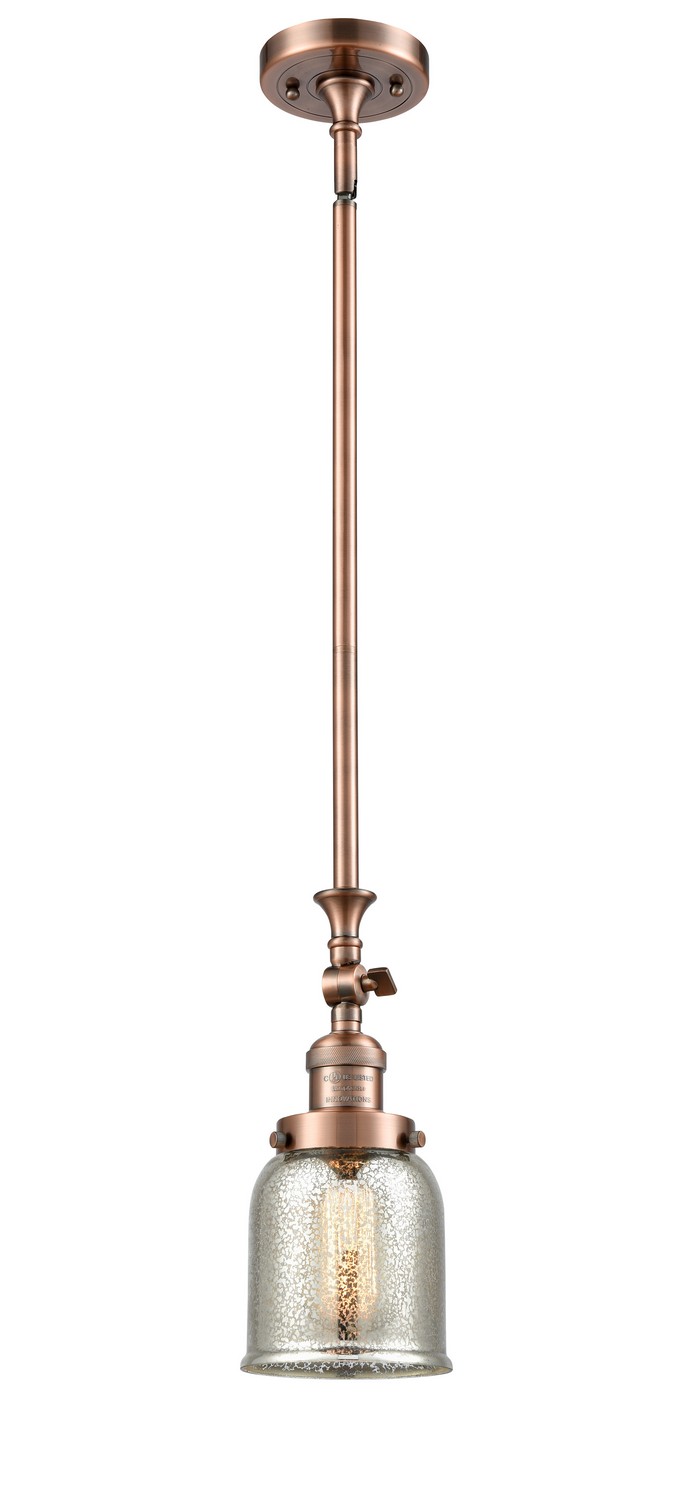 LED Mini Pendant by Innovations - Franklin Restoration Collection, Antique Copper Finish - 206-AC-G58-LED