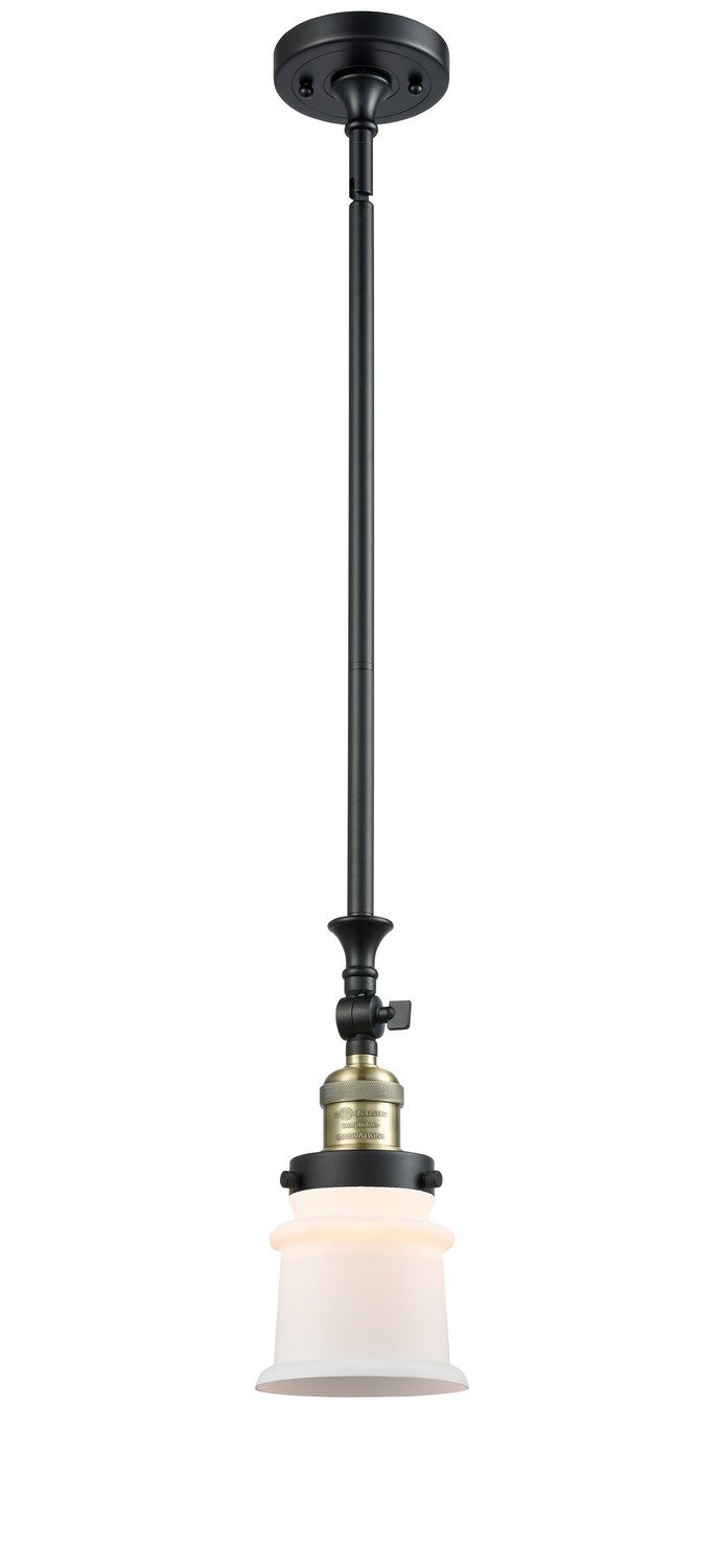 LED Mini Pendant by Innovations - Franklin Restoration Collection, Black Antique Brass Finish - 206-BAB-G181S-LED