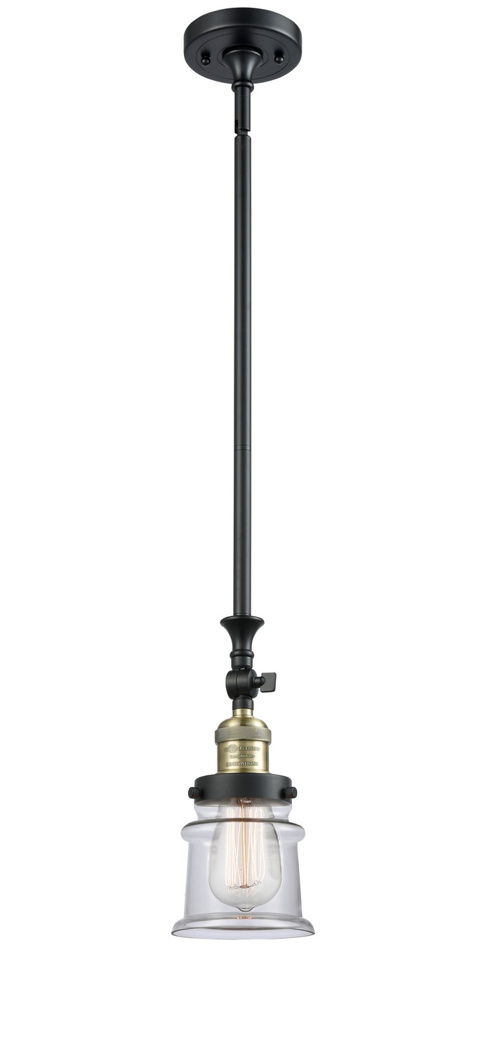LED Mini Pendant by Innovations - Franklin Restoration Collection, Black Antique Brass Finish - 206-BAB-G182S-LED