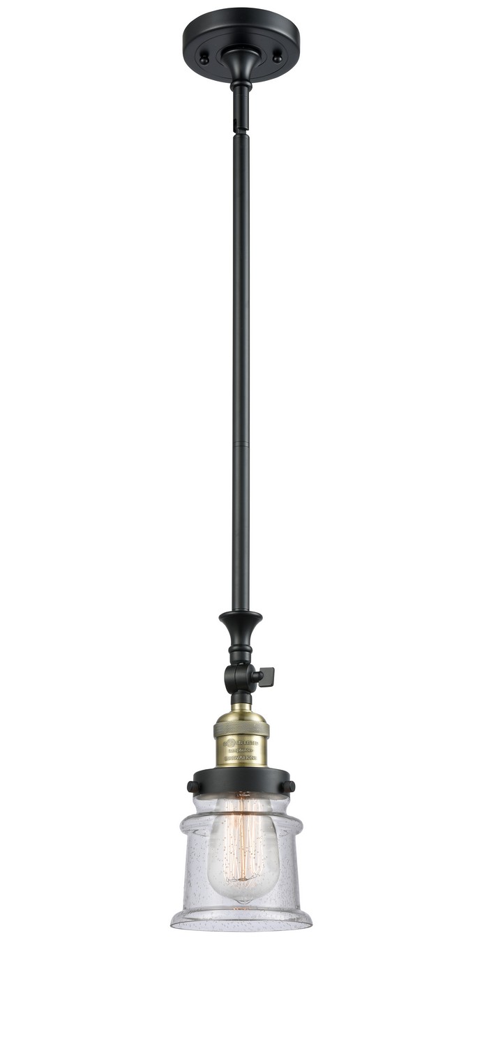 LED Mini Pendant by Innovations - Franklin Restoration Collection, Black Antique Brass Finish - 206-BAB-G184S-LED