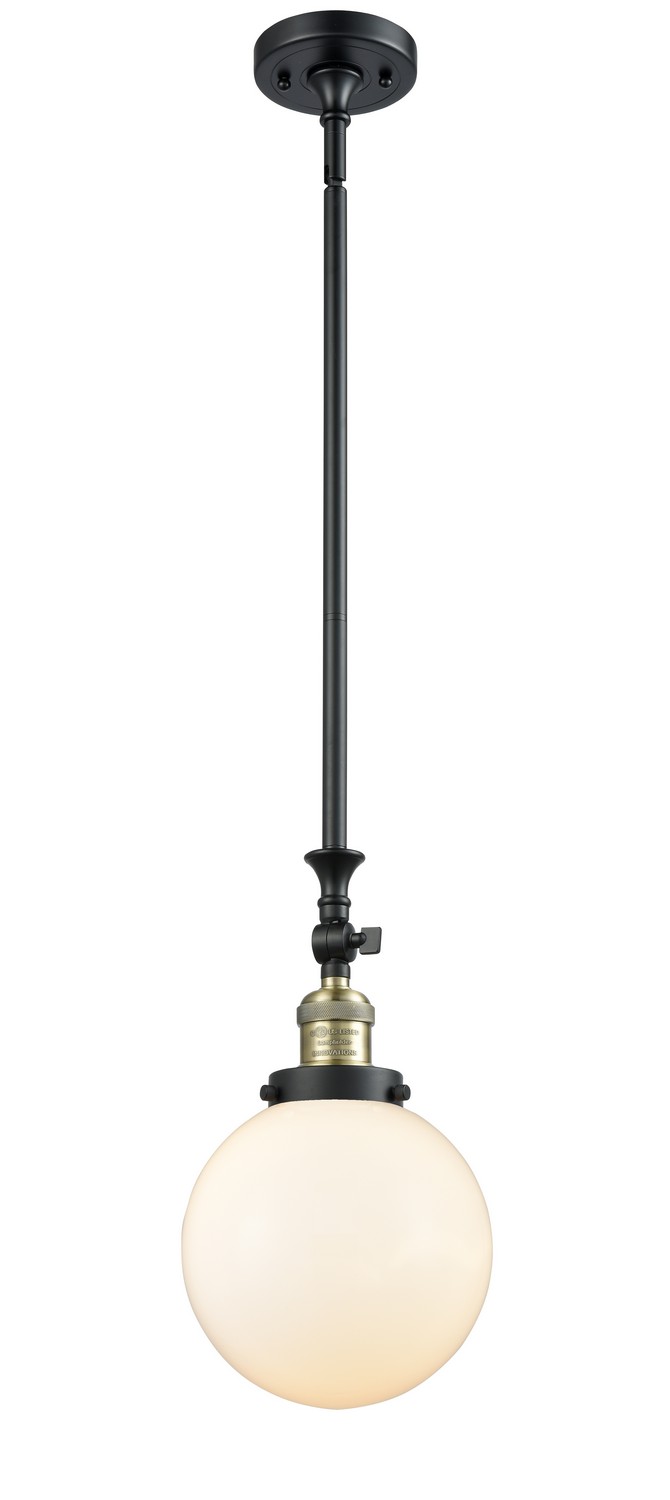 LED Mini Pendant by Innovations - Franklin Restoration Collection, Black Antique Brass Finish - 206-BAB-G201-8-LED