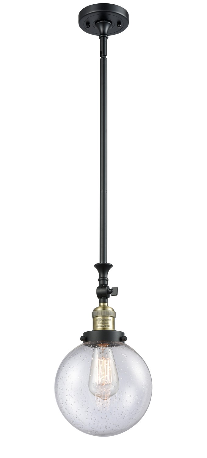 LED Mini Pendant by Innovations - Franklin Restoration Collection, Black Antique Brass Finish - 206-BAB-G204-8-LED