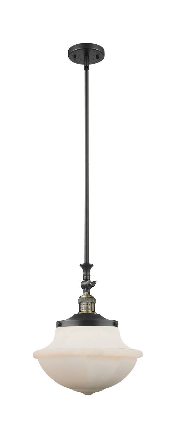 One Light Mini Pendant by Innovations - Franklin Restoration Collection, Black Antique Brass Finish - 206-BAB-G541