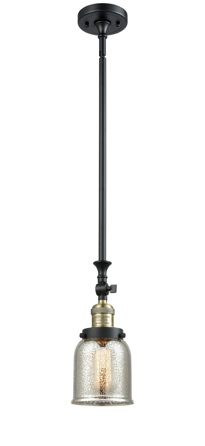 One Light Mini Pendant by Innovations - Franklin Restoration Collection, Black Antique Brass Finish - 206-BAB-G58