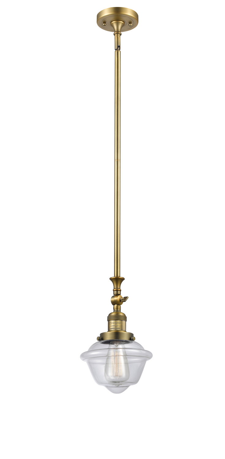 LED Mini Pendant by Innovations - Franklin Restoration Collection, Brushed Brass Finish - 206-BB-G532-LED