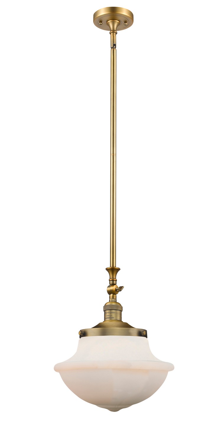 LED Mini Pendant by Innovations - Franklin Restoration Collection, Brushed Brass Finish - 206-BB-G541-LED