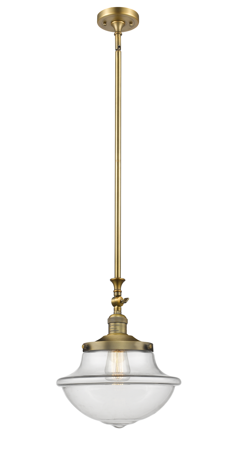 One Light Mini Pendant by Innovations - Franklin Restoration Collection, Brushed Brass Finish - 206-BB-G542