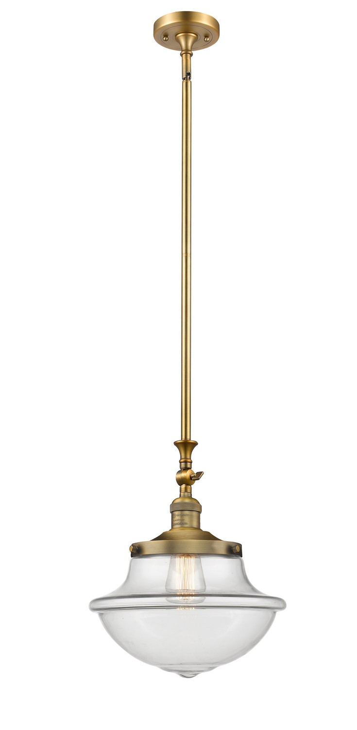 LED Mini Pendant by Innovations - Franklin Restoration Collection, Brushed Brass Finish - 206-BB-G542-LED