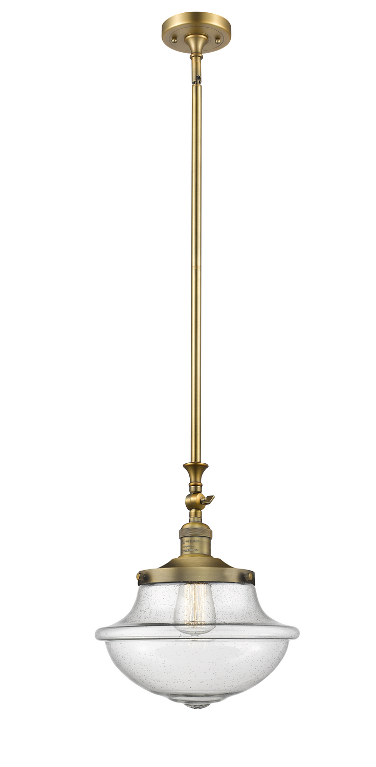 One Light Mini Pendant by Innovations - Franklin Restoration Collection, Brushed Brass Finish - 206-BB-G544