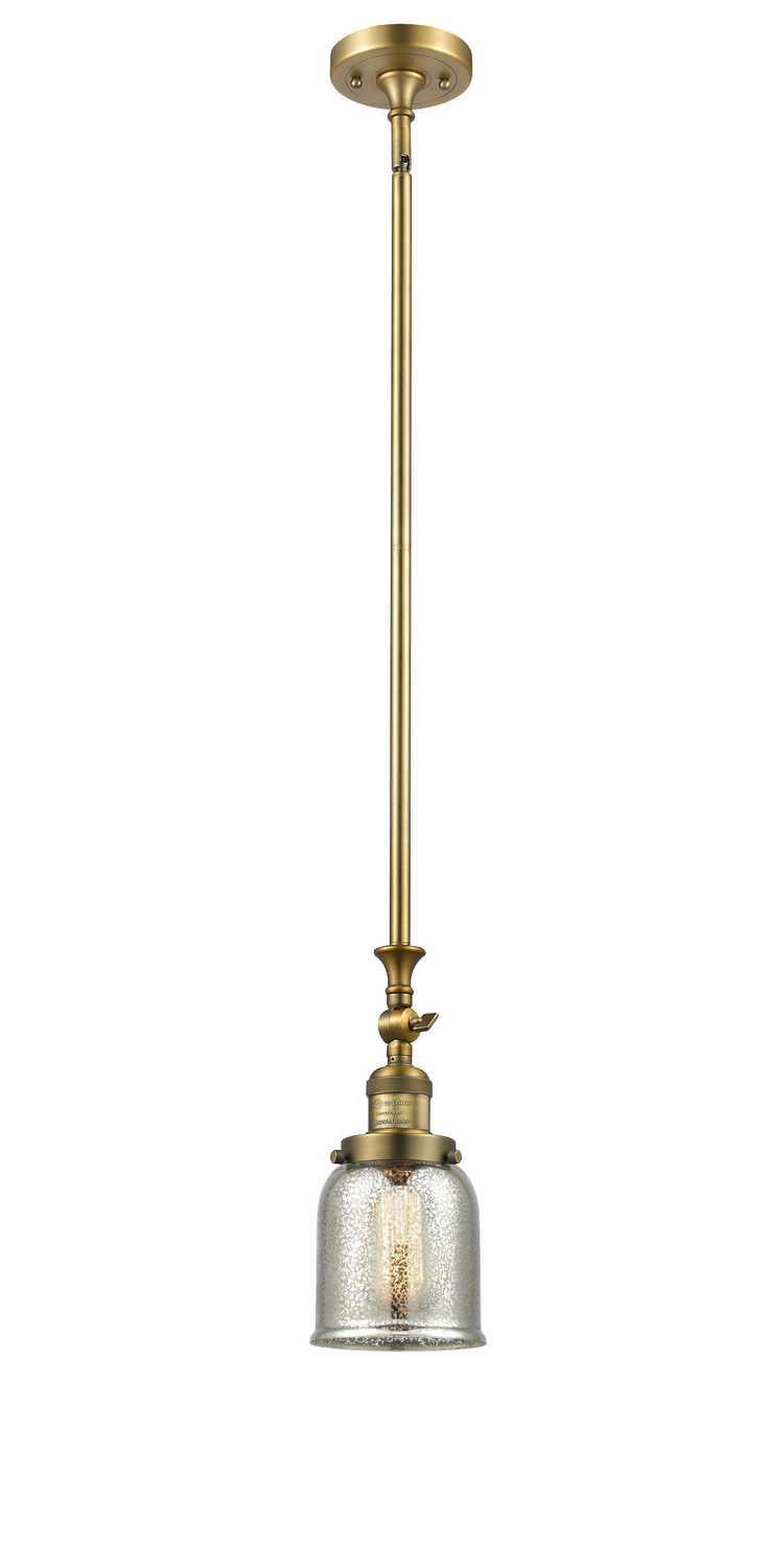 One Light Mini Pendant by Innovations - Franklin Restoration Collection, Brushed Brass Finish - 206-BB-G58