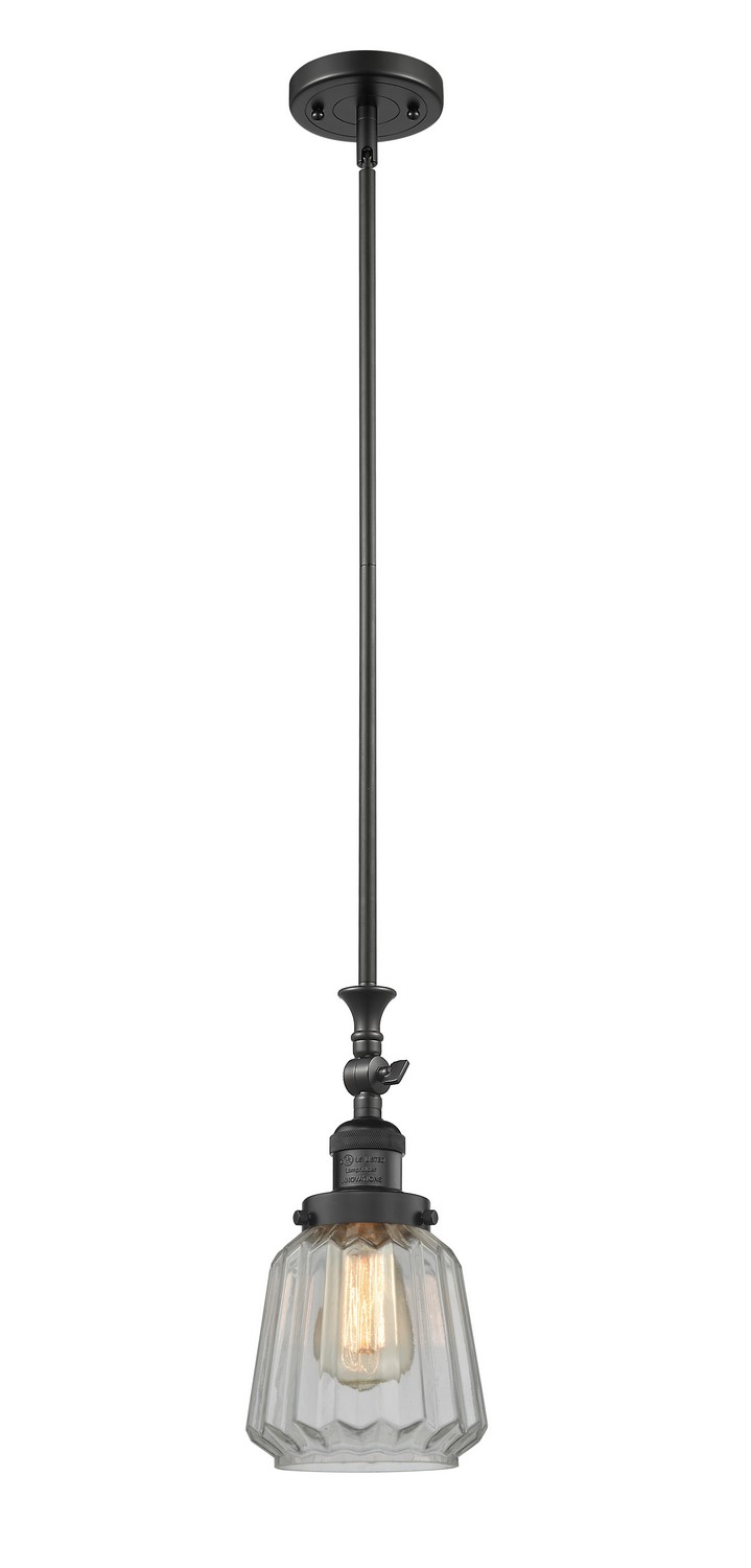 LED Mini Pendant by Innovations - Franklin Restoration Collection, Matte Black Finish - 206-BK-G142-LED