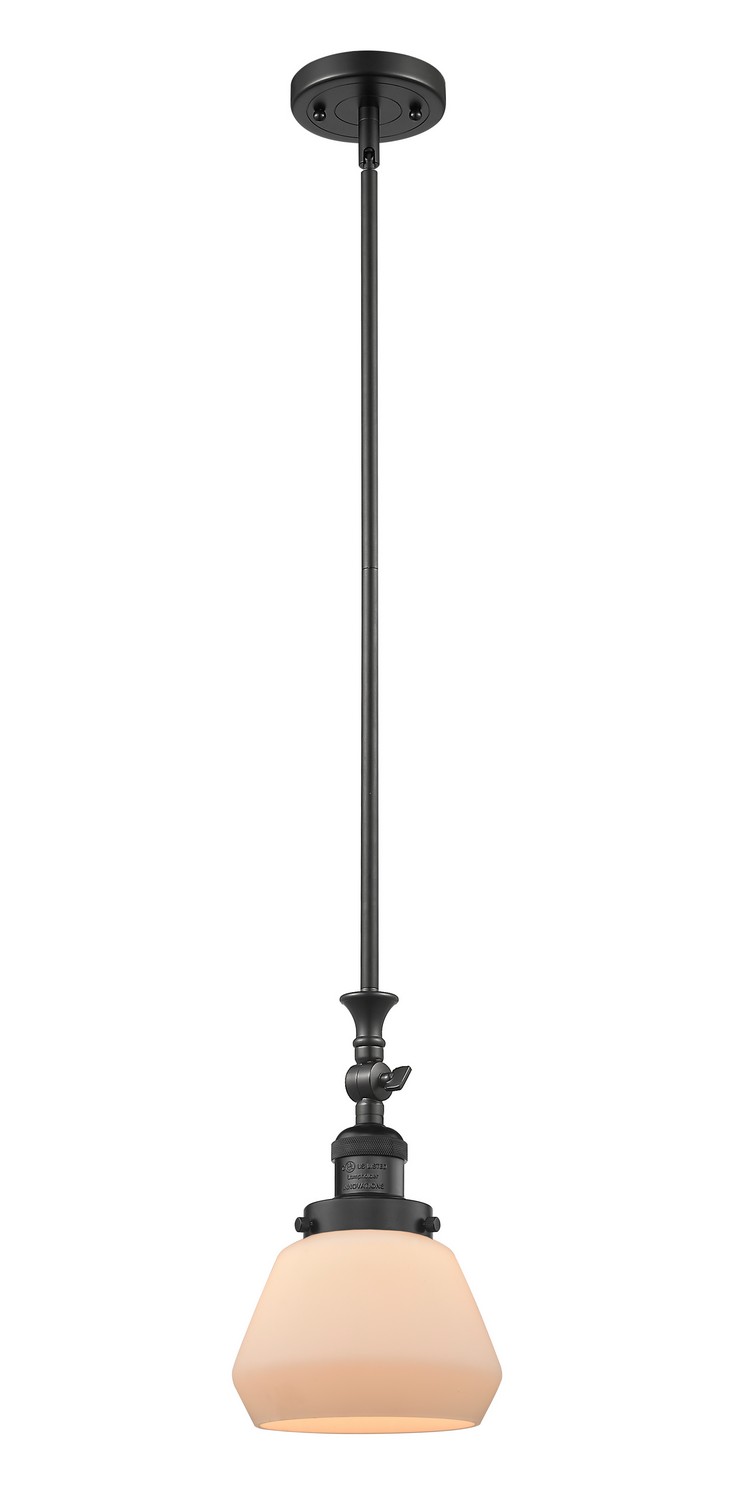 LED Mini Pendant by Innovations - Franklin Restoration Collection, Matte Black Finish - 206-BK-G171-LED