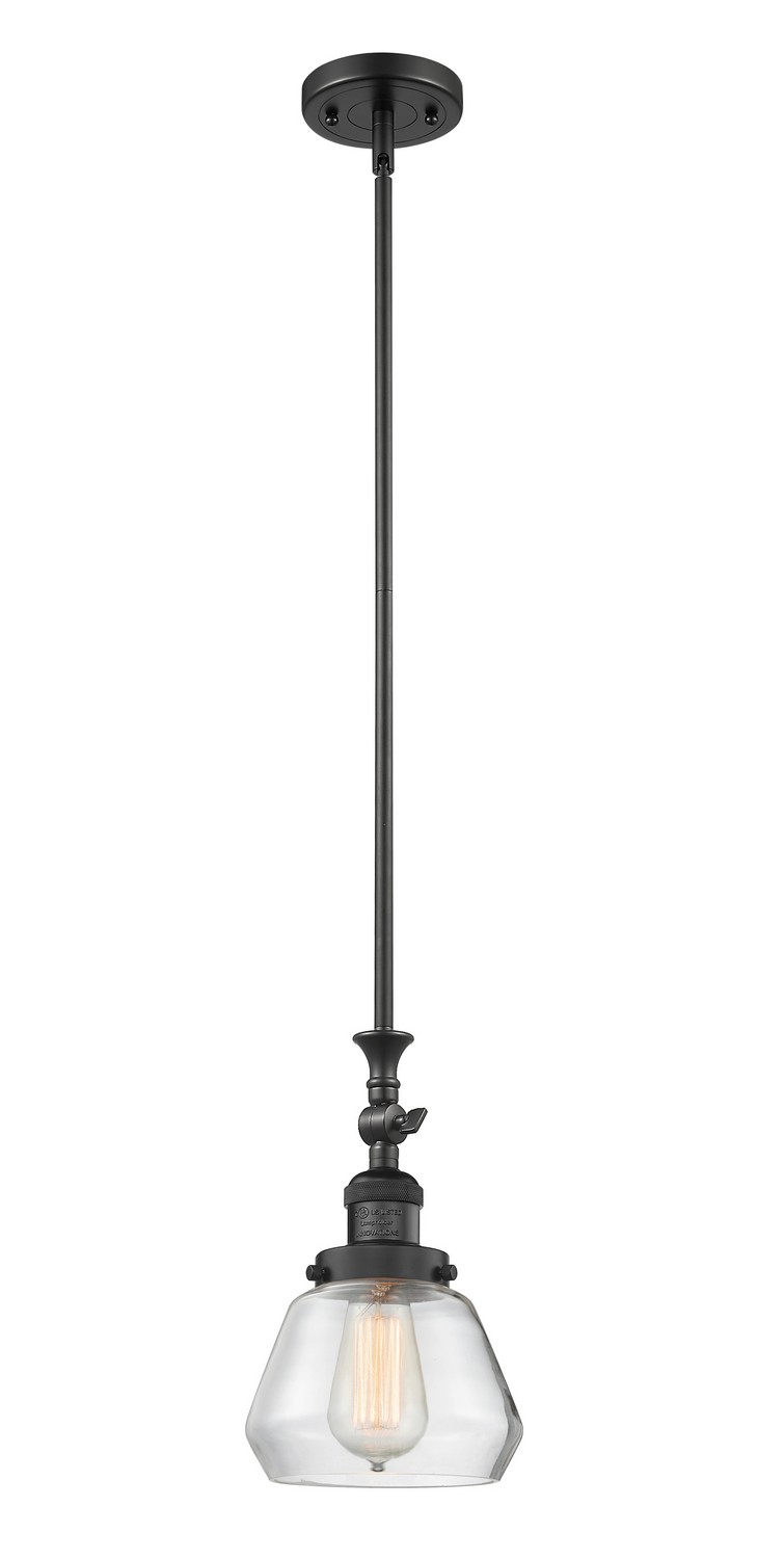 LED Mini Pendant by Innovations - Franklin Restoration Collection, Matte Black Finish - 206-BK-G172-LED