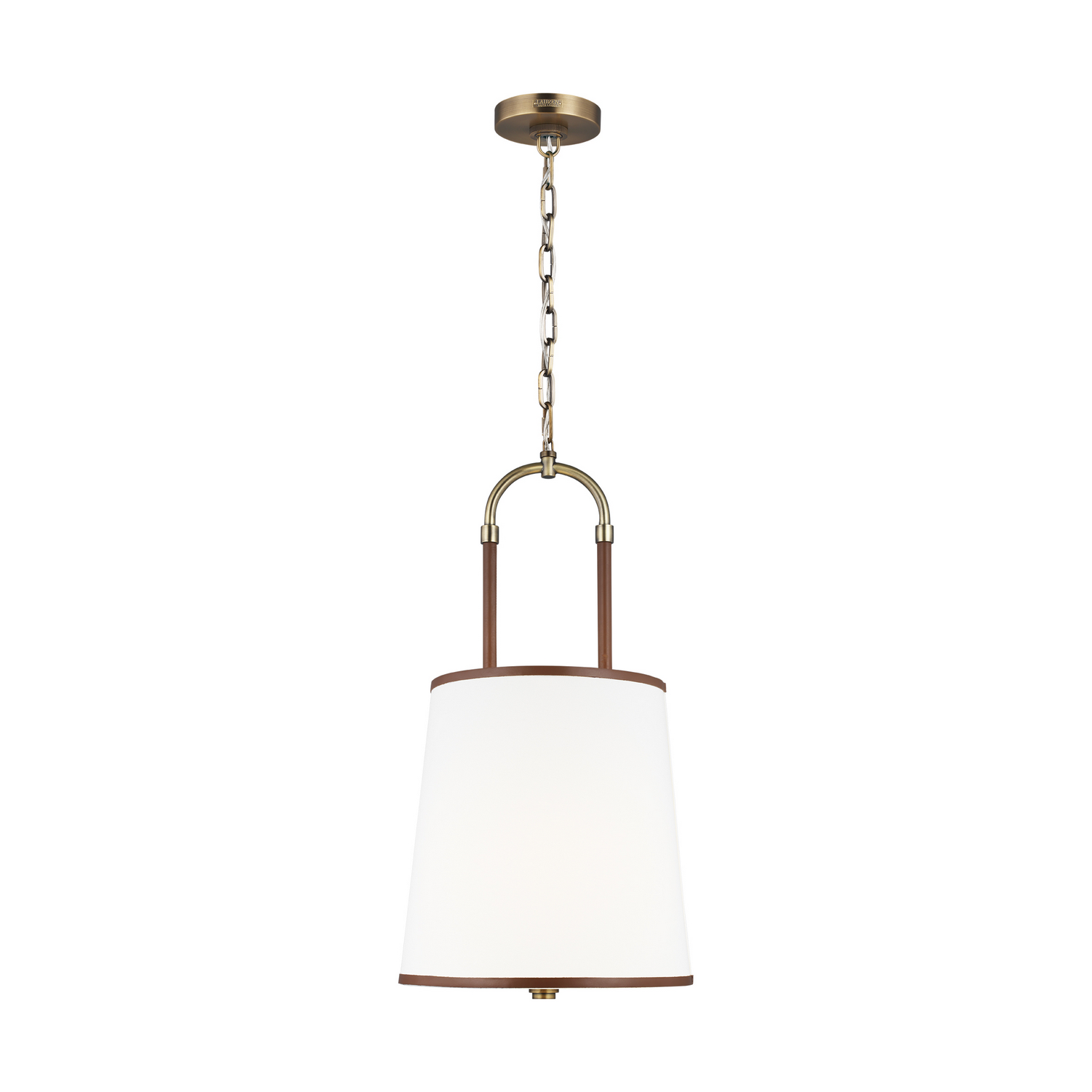 Visual Comfort Studio Katie One Light Pendant in Time Worn Brass - LP1031TWB