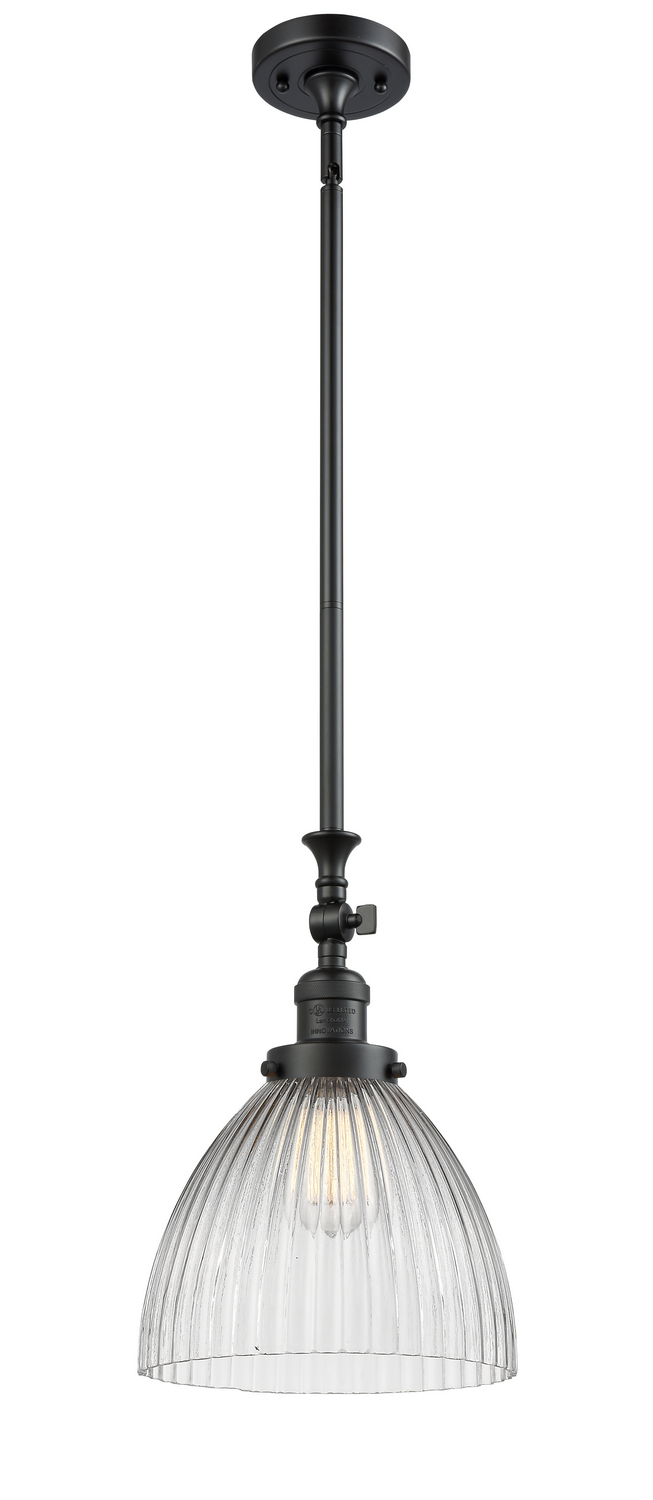 One Light Mini Pendant by Innovations - Franklin Restoration Collection, Matte Black Finish - 206-BK-G222