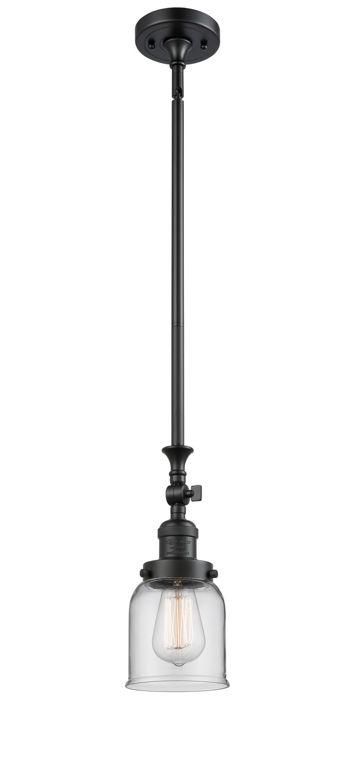 LED Mini Pendant by Innovations - Franklin Restoration Collection, Matte Black Finish - 206-BK-G52-LED