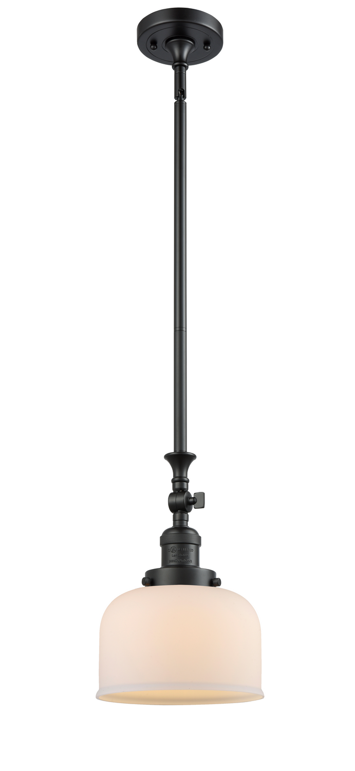 One Light Mini Pendant by Innovations - Franklin Restoration Collection, Matte Black Finish - 206-BK-G71