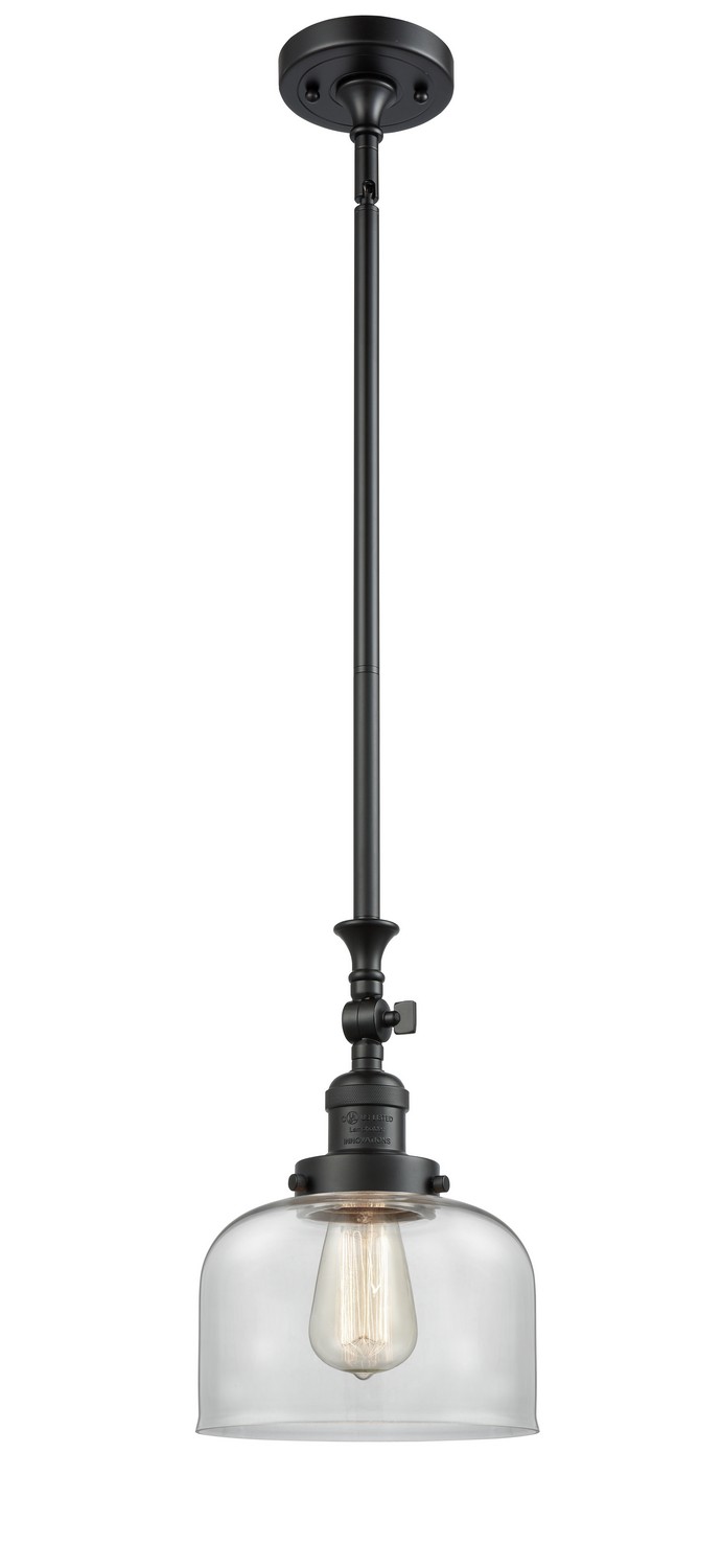 LED Mini Pendant by Innovations - Franklin Restoration Collection, Matte Black Finish - 206-BK-G72-LED