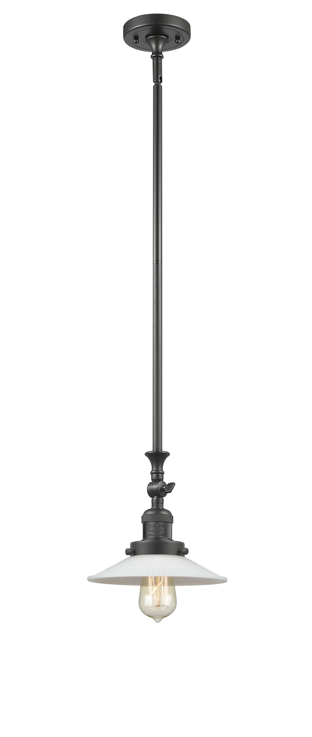 One Light Mini Pendant by Innovations - Franklin Restoration Collection, Oil Rubbed Bronze Finish - 206-OB-G1