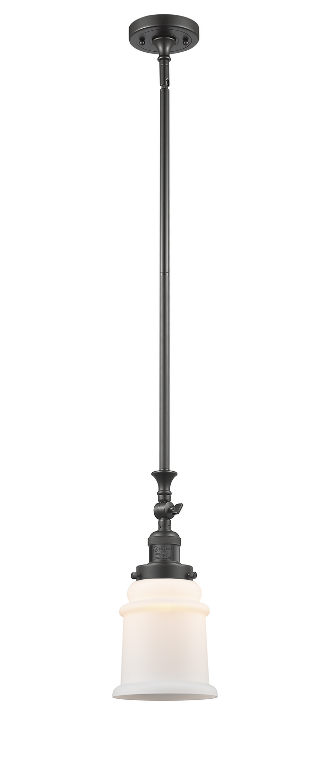 One Light Mini Pendant by Innovations - Franklin Restoration Collection, Oil Rubbed Bronze Finish - 206-OB-G181