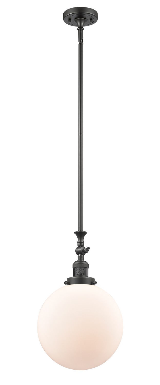 LED Mini Pendant by Innovations - Franklin Restoration Collection, Oil Rubbed Bronze Finish - 206-OB-G201-10-LED