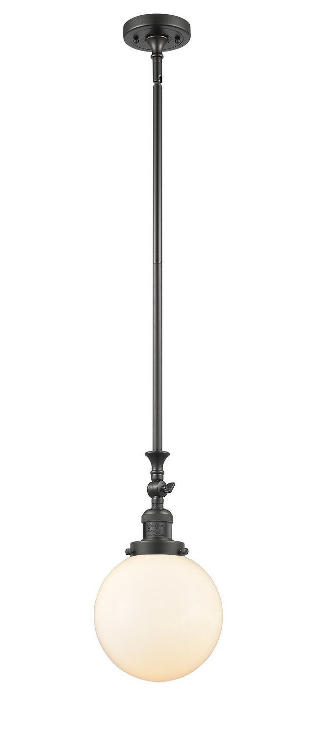LED Mini Pendant by Innovations - Franklin Restoration Collection, Oil Rubbed Bronze Finish - 206-OB-G201-8-LED