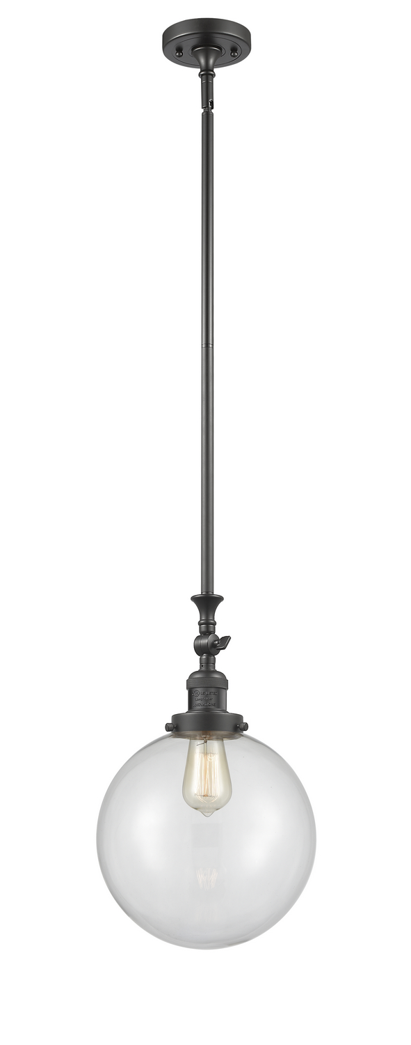One Light Mini Pendant by Innovations - Franklin Restoration Collection, Oil Rubbed Bronze Finish - 206-OB-G202-10